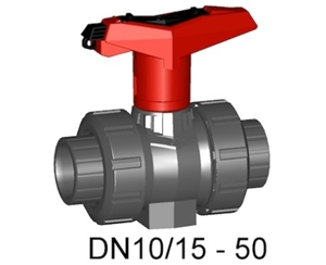 瑞士+GF+ 546型球閥,日標PVC-U手動球閥, 帶可鎖定手柄